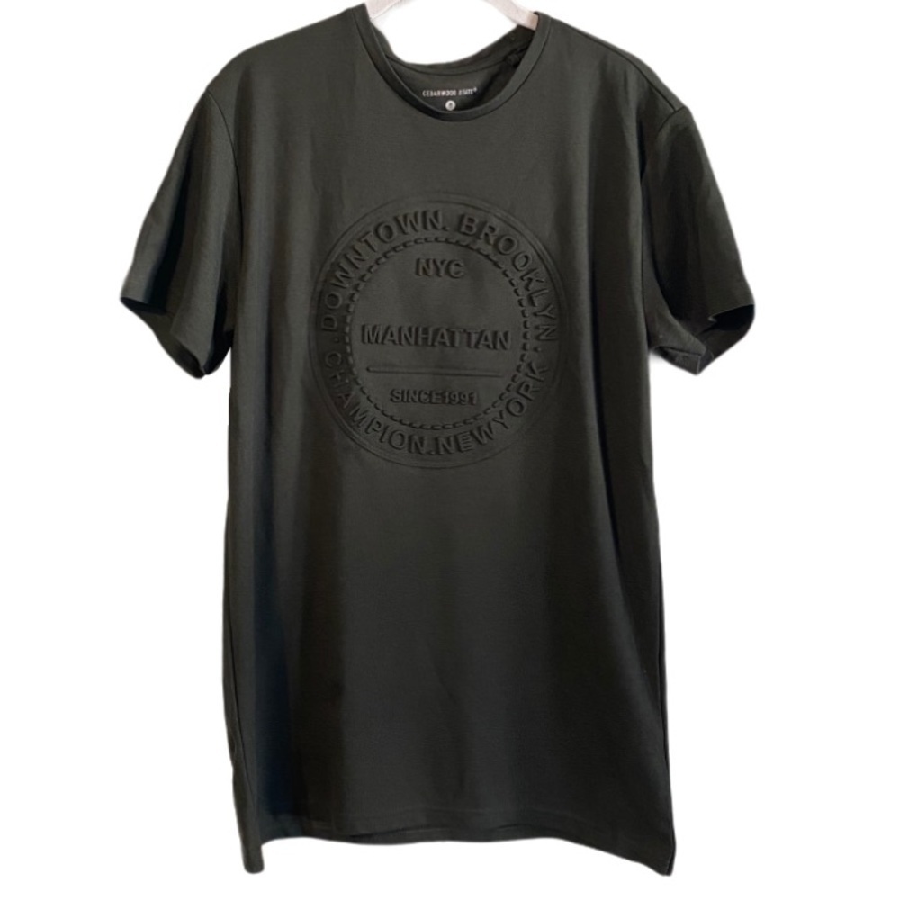 Downtown Brooklyn NYC embossed tee m
